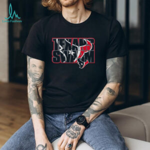 Men's Black Houston Texans Team Stacked Logo Shirt