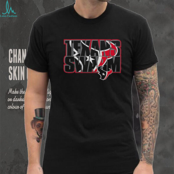 Men’s Black Houston Texans Team Stacked Logo Shirt