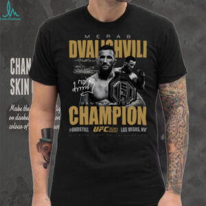 Merab Dvalishvili UFC 320 #AndStill World Men's Bantamweight Champion T Shirt