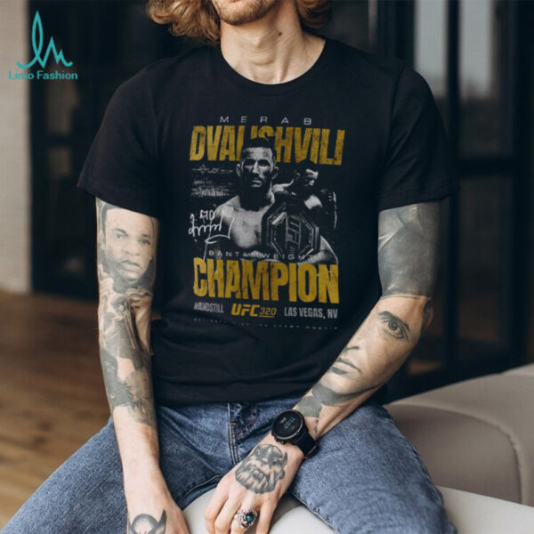 Merab Dvalishvili UFC 320 Bantamweight Champion signature vintage shirt