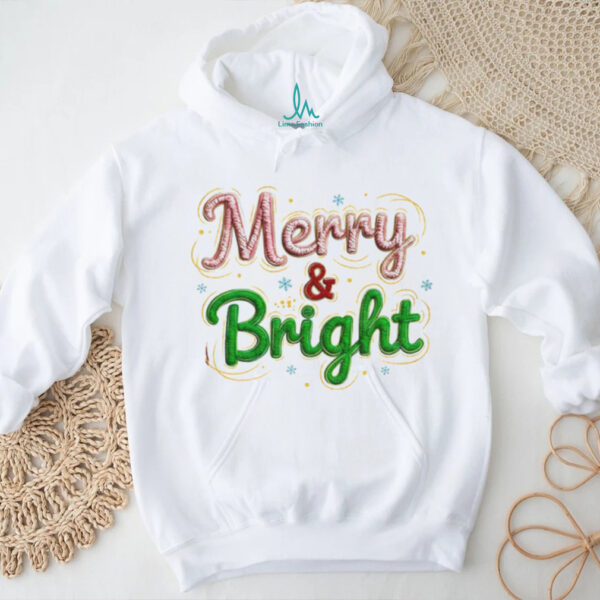 Merry and Bright Preppy Christmas 2025 shirt