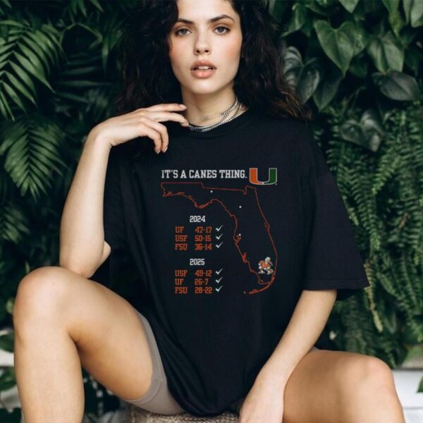 Miami Hurricanes State Champs it’s a canes thing 2024 2025 shirt