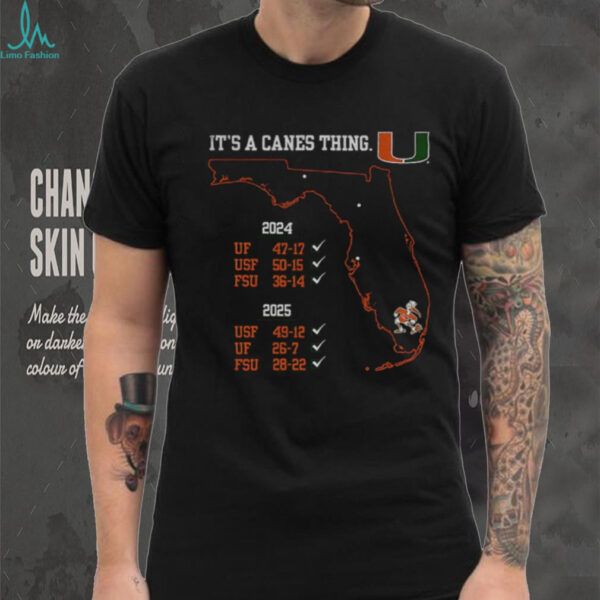 Miami Hurricanes State Champs it’s a canes thing 2024 2025 shirt
