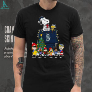 Miami Marlins Custom Christmas Shirt – Personalized Peanuts Style MLB Tee For Baseball Lovers & Holiday Cheer