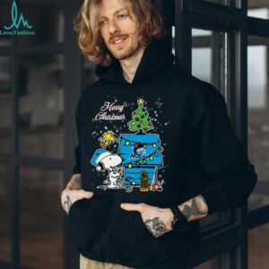 Miami Marlins Merry Christmas With Snoopy Baby T Shirt
