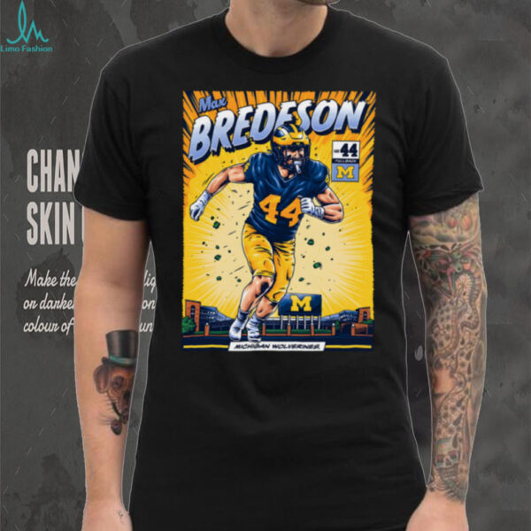Michigan Wolverines #44 Max Bredeson Student Athlete Comic T Shirt