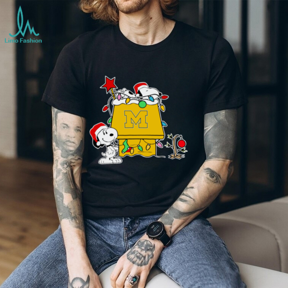 Michigan Wolverines Football Snoopy Christmas Holiday 2025 T Shirt Michigan Wolverines Football Snoopy Christmas Holiday 2025 T Shirt