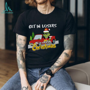 Michigan Wolverines Grinch Christmas T Shirt Get In Losers We’re Stealing Christmas Holiday Tee