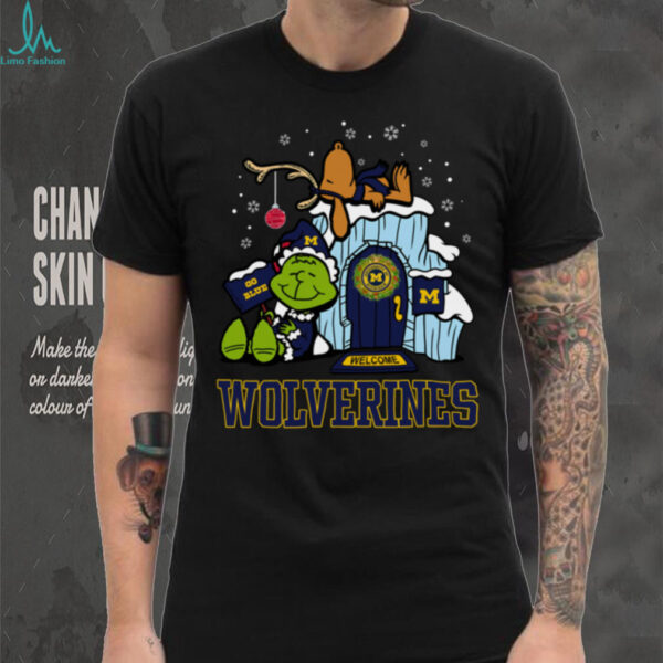 Michigan Wolverines Grinch Nuts Welcome Christmas T Shirt