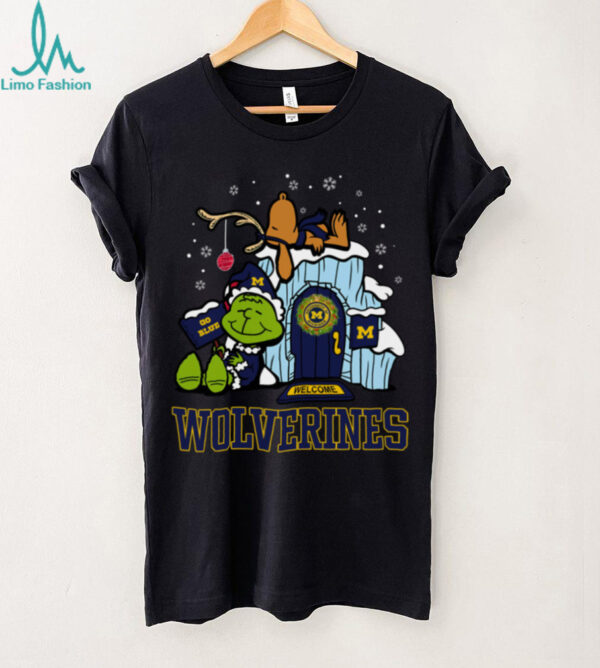 Michigan Wolverines Grinch Nuts Welcome Christmas T Shirt