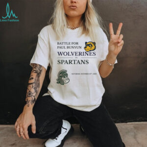 Michigan Wolverines vs Michigan State Spartans Battle for Paul Bunyan Food Drinks Traditions shirt