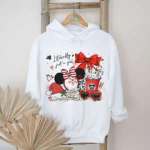 Mickey Mouse Preppy Magical Kingdom literally just a girl Merry Christmas shirt