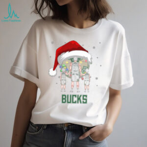 Milwaukee Bucks Christmas Family Tee – Personalized NBA Fan Shirt – Custom Name & Number Dad Gift for Holiday & Game Day Outfit