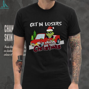 Minnesota Golden Grinch Christmas T Shirt Get In Losers We’re Stealing Christmas Holiday Tee