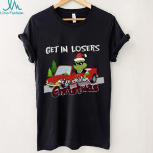 Minnesota Golden Grinch Christmas T Shirt Get In Losers We’re Stealing Christmas Holiday Tee