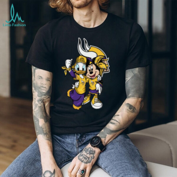 Minnesota Vikings Disney Characters Football T Shirt