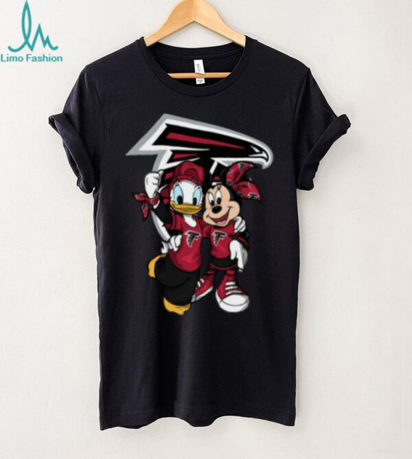 Minnie and Donald Duck Atlanta Falcons Fan Tee