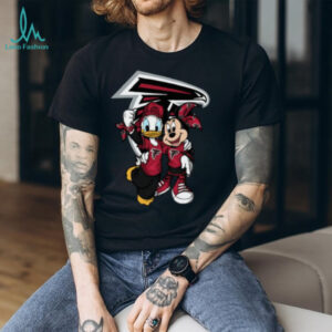 Minnie and Donald Duck Atlanta Falcons Fan Tee