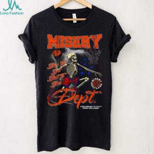 Misery Dept. Basketball Skeleton T Shirt