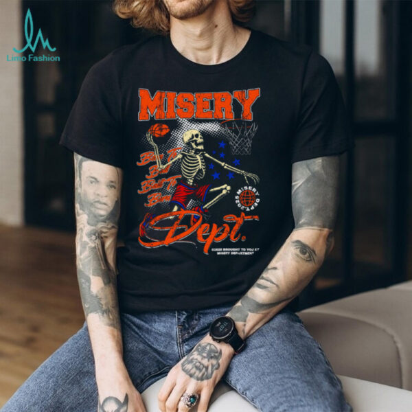 Misery Dept. Basketball Skeleton T Shirt