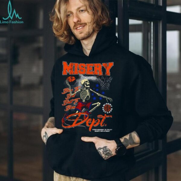 Misery Dept. Basketball Skeleton T Shirt