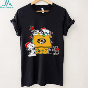 Missouri Tigers Football Snoopy Christmas Holiday 2025 T Shirt