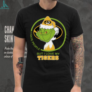 Missouri Tigers Grinch Christmas T Shirt Hates People But Loves Football
