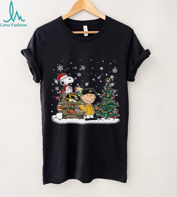 Missouri Tigers Snoopy Charlie Brown Christmas Holiday T Shirt