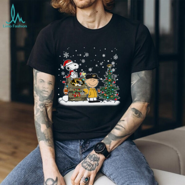 Missouri Tigers Snoopy Charlie Brown Christmas Holiday T Shirt