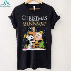 Missouri Tigers Snoopy Christmas Shirt Charlie Brown Holiday Football Tee