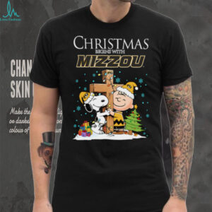 Missouri Tigers Snoopy Christmas Shirt Charlie Brown Holiday Football Tee