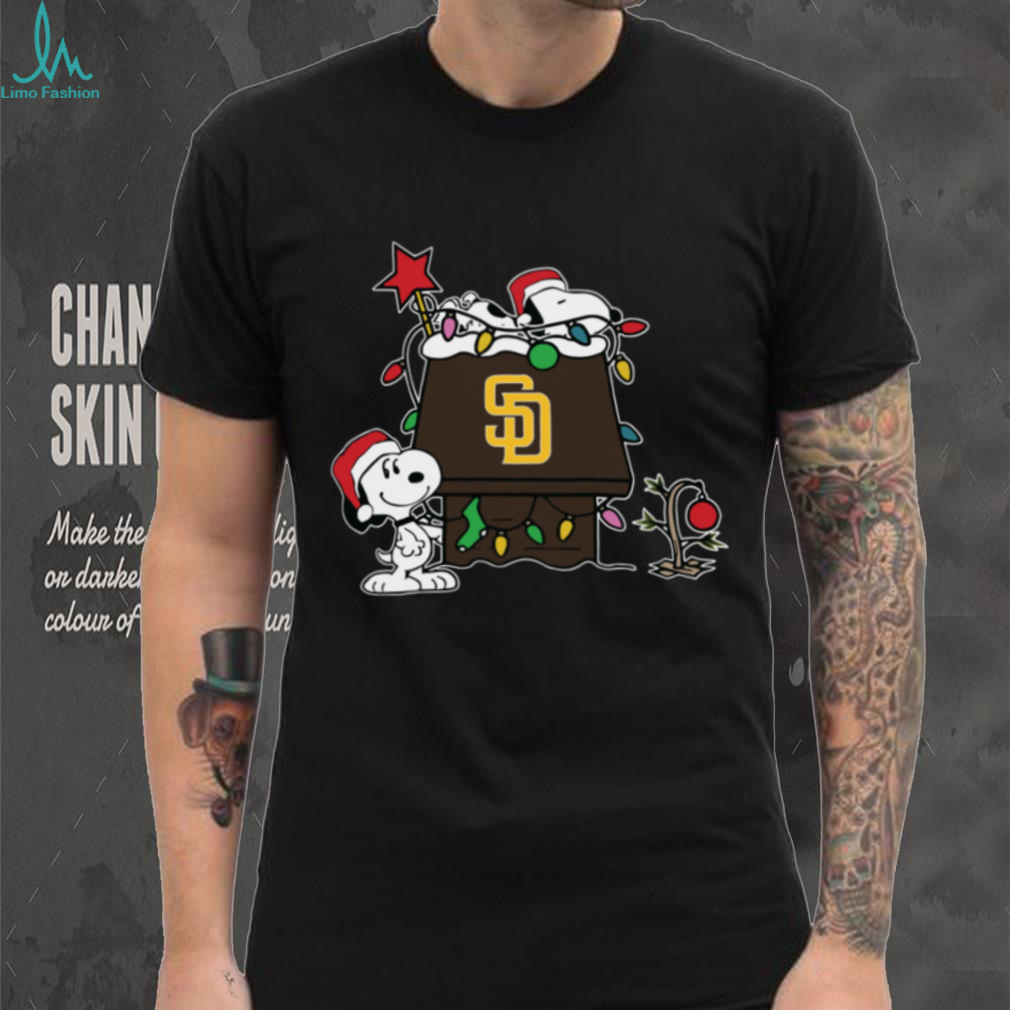 Mlb X Snoopy Merch San Diego Padres Christmas Snoopy Doghouse Hoodie Mlb X Snoopy Merch San Diego Padres Christmas Snoopy Doghouse Hoodie