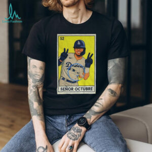Mookie Betts Senor Octubre Los Angeles Dodgers MLB Baseball Loteria card shirt
