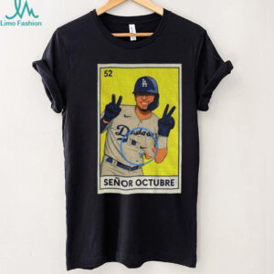 Mookie Betts Senor Octubre Los Angeles Dodgers MLB Baseball Loteria card shirt