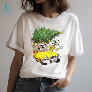 Mouse and Friends truck Christmas tree Merry Christmas shirt