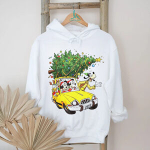 Mouse and Friends truck Christmas tree Merry Christmas shirt