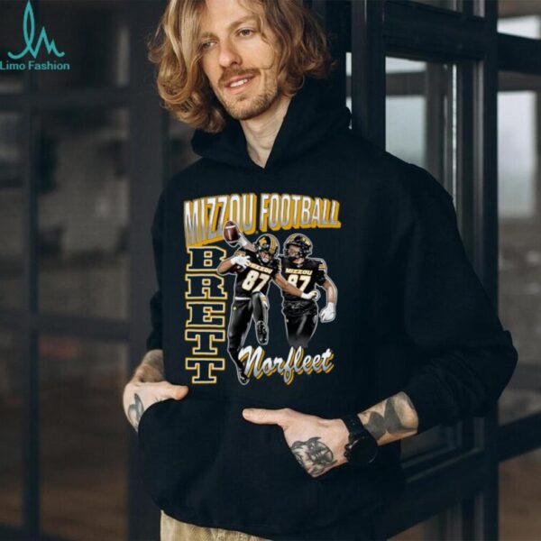 NIL Store Mizzou Football Brett Norfleet Pepper Illustrated T Shirt
