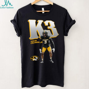 NIL Store Mizzou Football Kevin Coleman Jr Illustrated T Shirt