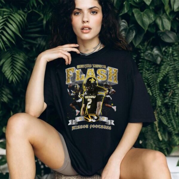 NIL Store Mizzou Football Marquis Johnson Pepper 90s Graphic T Shirt