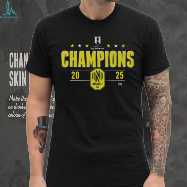 Nashville SC 500 Level 2025 Lamar Hunt U.S. Open Cup Champions T Shirt