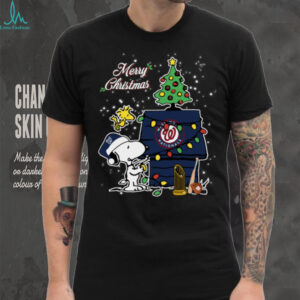 Nationals Shop Merry Christmas With Snoopy Baby Washington Nationals T Shirt