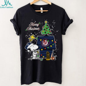 Nationals Shop Merry Christmas With Snoopy Baby Washington Nationals T Shirt