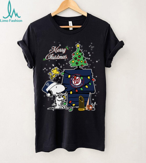 Nationals Shop Merry Christmas With Snoopy Baby Washington Nationals T Shirt