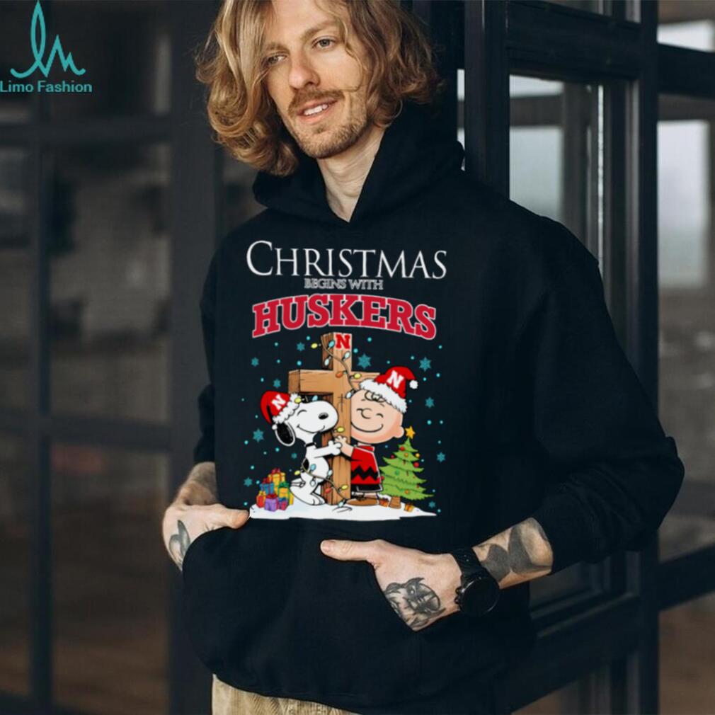 Nebraska Cornhuskers Snoopy Christmas Shirt Charlie Brown Holiday Football Tee Nebraska Cornhuskers Snoopy Christmas Shirt Charlie Brown Holiday Football Tee