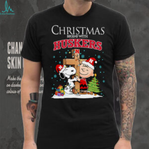 Nebraska Cornhuskers Snoopy Christmas Shirt Charlie Brown Holiday Football Tee