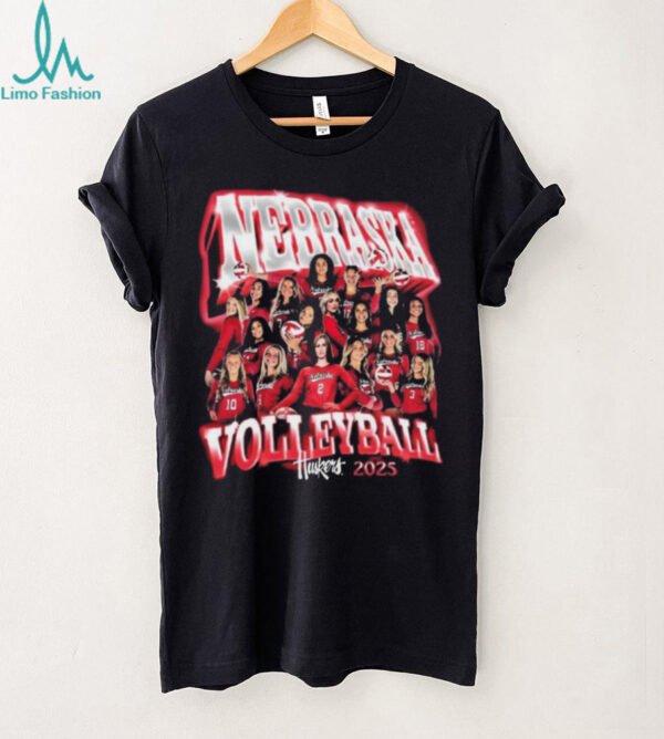 Nebraska Huskers 2025 Volleyball Team Picture T shirt