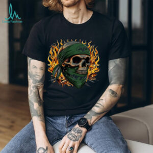 New York Jets Skull Flames Tee