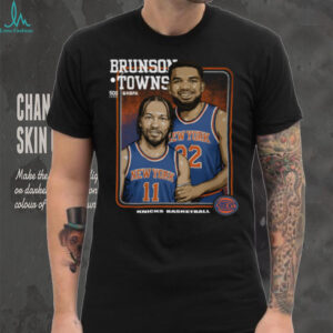 New York Knicks Step Brothers Jalen Brunson Karl Anthony Towns Basketball Shirt