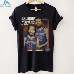 New York Knicks Step Brothers Jalen Brunson Karl Anthony Towns Basketball Shirt