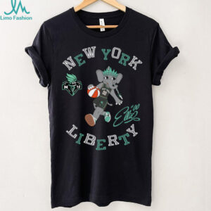 New York Liberty Stadium Essentials Black Mascot Numero Uno T Shirt